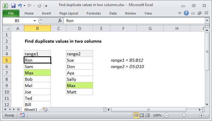 How To Identify Duplicate Values In Excel Using Formula Printable Templates 9633